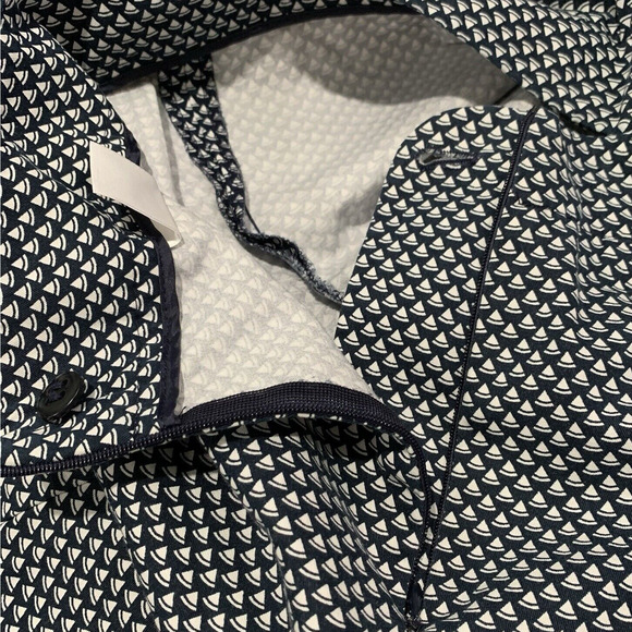 Talbots Heritage Pants Women’s Size 4 Cropped Capri Printed Office Side Zip - Picture 6 of 9